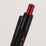 Caneta de ponteira com botão e marcação a laser efeito espelhado quarta vista