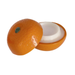 Bálsamo labial em recipiente com design de fruta, aroma baunilha FPS15 quinta vista