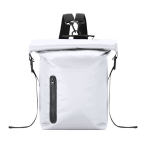 Mochila impermeável com fecho enrolável e capacidade de 30 L cor branco primeira vista
