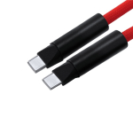 Lanyard porta-telemóvel de poliéster rPET com cabo de carga incluído quarta vista