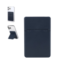 Porta-cartões com suporte magnético para smartphone, acabamento mate