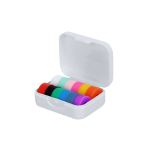 Identificador de copos com 12 marcadores de silicone em várias cores cor branco primeira vista