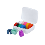 Identificador de copos com 12 marcadores de silicone em várias cores terceira vista