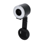 Anel de luz com ventoinha em plástico ABS e suporte para telemóvel 500mAh segunda vista