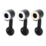 Anel de luz com ventoinha em plástico ABS e suporte para telemóvel 500mAh terceira vista