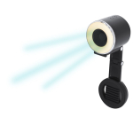 Anel de luz com ventoinha em plástico ABS e suporte para telemóvel 500mAh sexta vista