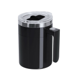 Caneca misturadora de aço inoxidável com tampa deslizante 400 ml segunda vista