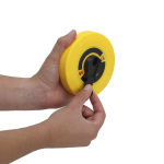 Fita métrica com manivela e escala em cm e polegadas 15 m quarta vista