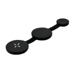 Carregador sem fios magnético e dobrável 3 em 1 com USB-C 15 W cor preto primeira vista