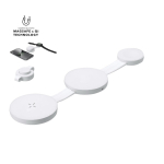 Carregador sem fios magnético e dobrável 3 em 1 com USB-C 15 W