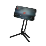 Suporte magnético para telemóvel dobrável, mosquetão, altura ajustável quarta vista