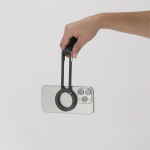 Suporte magnético para telemóvel dobrável, mosquetão, altura ajustável