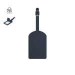 Identificador de bagagem de pele sintética com fivela ajustável