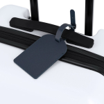 Identificador de bagagem de pele sintética com fivela ajustável quinta vista