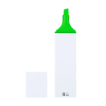 Marca-texto fluorescente com estojo branco e tinta em várias cores cor verde primeira vista