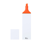 Marca-texto fluorescente com estojo branco e tinta em várias cores cor cor-de-laranja primeira vista