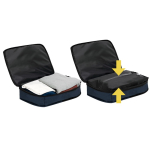 Mochila de viagem com bomba de vácuo incluída e manga para trolley quinta vista