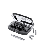 Conjunto de ferramentas com estojo de plástico e pontas magnéticas vista principal