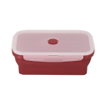 Lancheira dobrável com tampa translúcida com fecho 1,2 L quinta vista