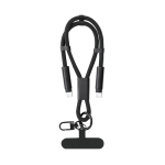 Pulseira de rPET com cabo de carga e transferência de dados 60 W segunda vista