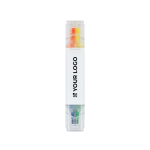 Marca-texto fluorescente de 4 cores com pontas biseladas vista principal