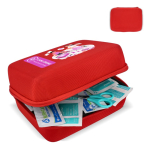 Kit de primeiros socorros, estojo de borracha suave, certificação UE