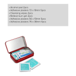 Kit de primeiros socorros em caixa metálica com norma europeia cor vermelho quinta vista