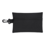 Kit de primeiros socorros em saco poliéster de 14 peças cor preto terceira vista