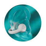 Auriculares abertos com resistência ao suor marca Philips cor branco terceira vista