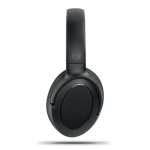 Auscultadores com almofadas macias e microfone com função de silêncio cor preto sexta vista