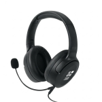 Auscultadores com almofadas macias e microfone com função de silêncio vista principal