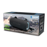 Colunas Bluetooth portáteis, luz e correia resistente à água Muse 30 W cor preto terceira vista