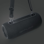 Colunas Bluetooth portáteis, luz e correia resistente à água Muse 30 W cor preto quarta vista