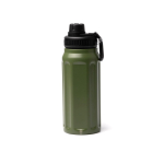 Garrafa térmica estilo militar em aço inoxidável reciclado 540 ml cor verde-escuro segunda vista