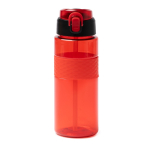 Garrafa sport em plástico reciclado com dosador tipo palhinha 700ml cor vermelho segunda vista