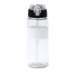 Garrafa sport em plástico reciclado com dosador tipo palhinha 700ml cor branco segunda vista