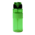 Garrafa sport em plástico reciclado com dosador tipo palhinha 700ml cor verde segunda vista