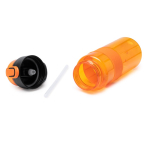 Garrafa sport em plástico reciclado com dosador tipo palhinha 700ml cor cor-de-laranja vista detalhe 2