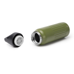 Garrafa de aço inoxidável reciclado com tampa de abertura por botão 500ml cor branco vista detalhe 2