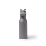 Garrafa térmica com design infantil e tampa com cabeça de animal 450ml cor cinzento segunda vista