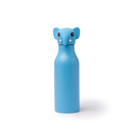 Garrafa térmica com design infantil e tampa com cabeça de animal 450ml cor azul pastel segunda vista
