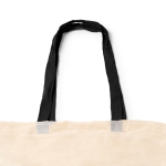 Saco em 100% algodão com asas compridas coloridas 140 g/m² cor preto vista detalhe 2