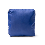 Saco de desporto dobrável em plástico reciclado com fecho éclair cor azul real vista detalhe 2