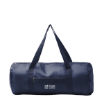 Saco de desporto dobrável em plástico reciclado com fecho éclair vista principal