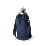 Bolsa porta-garrafa em plástico eco com fecho ajustável 2,5 L cor azul real primeira vista de uso