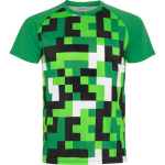 T-shirt técnica unissexo poliéster manga raglan 150 g/m² Roly Direct Ventor cor verde primeira vista de uso