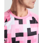 T-shirt técnica unissexo poliéster manga raglan 150 g/m² Roly Direct Ventor cor rosa pastel vista detalhe 1