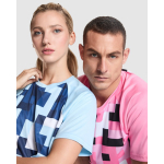 T-shirt técnica unissexo poliéster manga raglan 150 g/m² Roly Direct Ventor cor rosa pastel vista detalhe 2