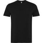 T-shirt unissexo de algodão de manga curta 180 g/m2 Roly Direct Kutta cor preto primeira vista de uso