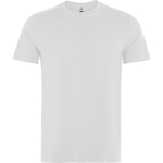 T-shirt unissexo de algodão de manga curta 180 g/m2 Roly Direct Kutta cor branco primeira vista de uso